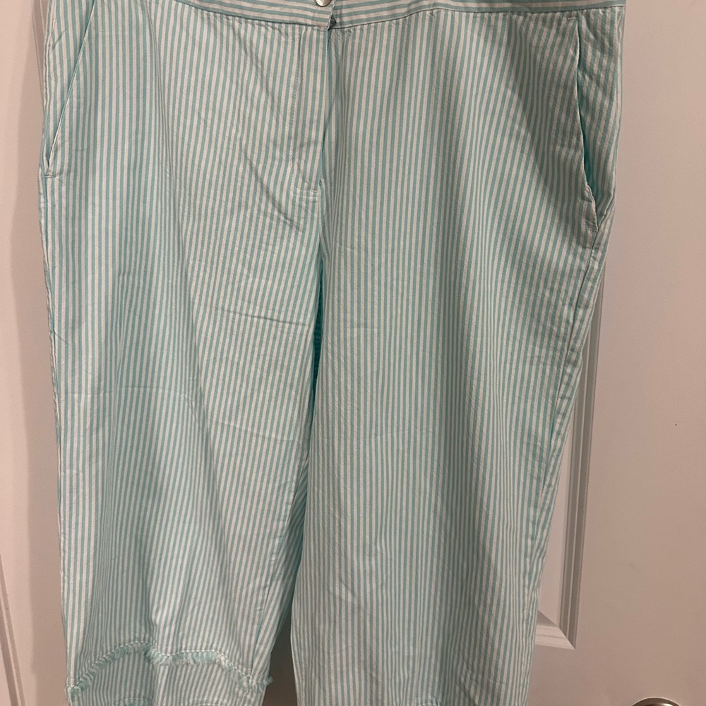 Striped Light Blue Pants